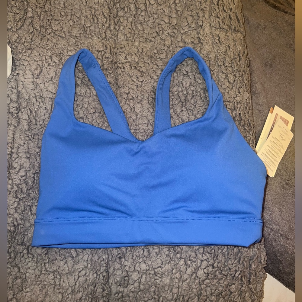 CALIA by Carrie Underwood Blue V-Neck Sports Bra